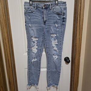 Distressed Blue Jeans for Women